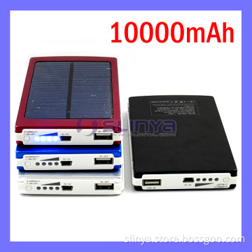 10000mAh Power Bank Portable Solar Mobile Charger Rechargeable Solar Battery for Samsung Tab Apple (SL-1014)